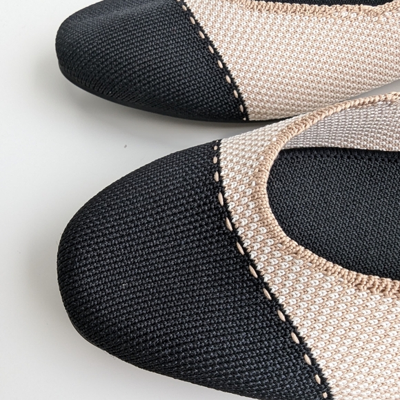 💚 Rothys The Square Tuxedo woman's flat shoes - Picture 6 of 14